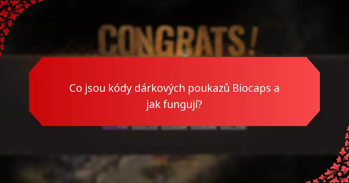 Kde můžete uplatnit kódy dárkových poukazů Biocaps?