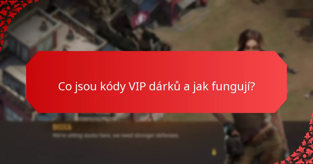 Jaké exkluzivní odměny mohu získat s kódy VIP dárků?