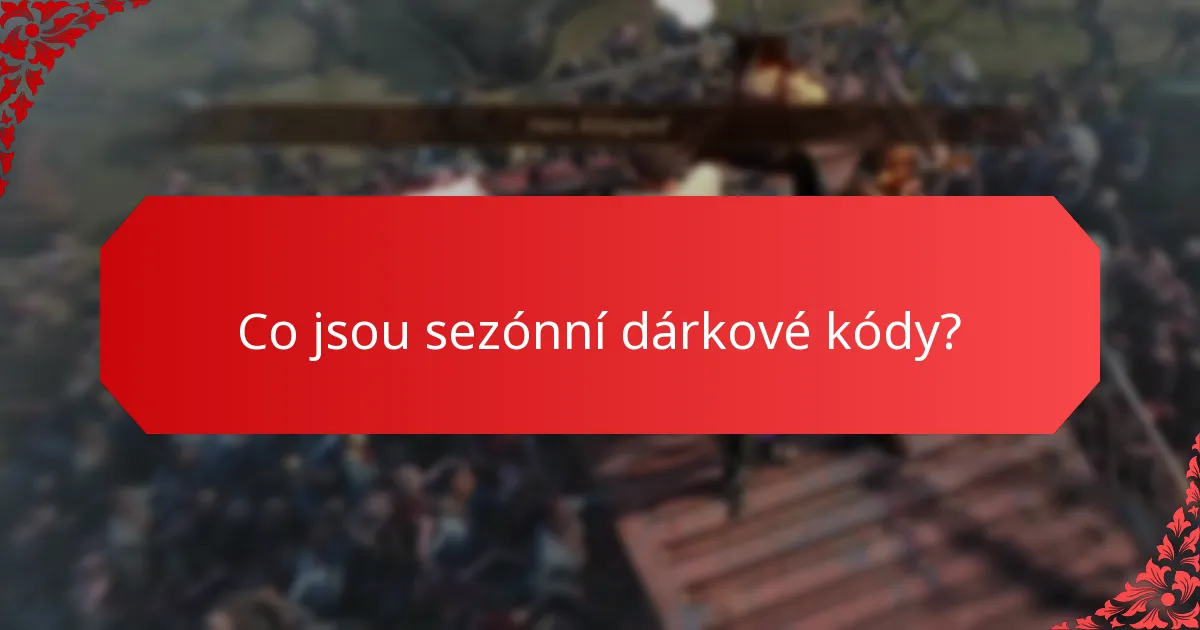 Jaké typy sezónních dárkových kódů jsou k dispozici?
