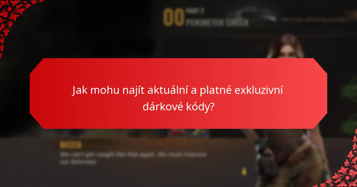 Jak uplatnit exkluzivní dárkové kódy?